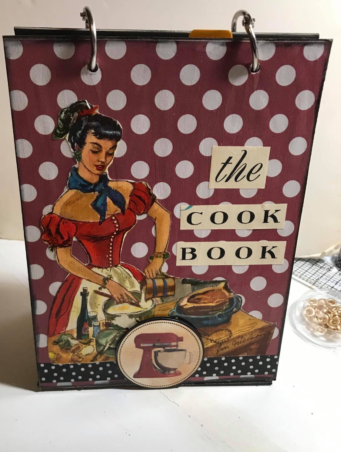 handmade cookbook cover